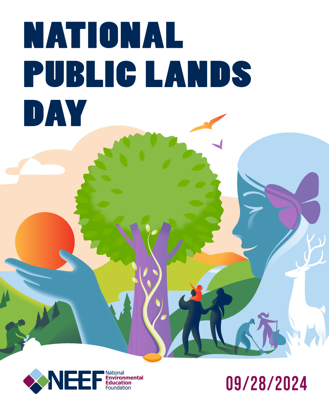 Illustrations for National Public Lands Day (NPLD) The National